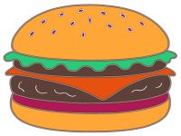 Hamburger boyama oyunu